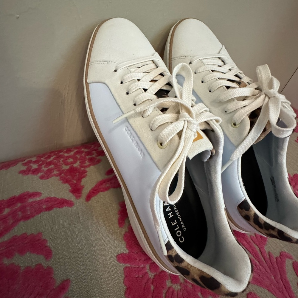 Cole Hahn Grand Series Leopard Print Sneakers - Picture 3 of 3